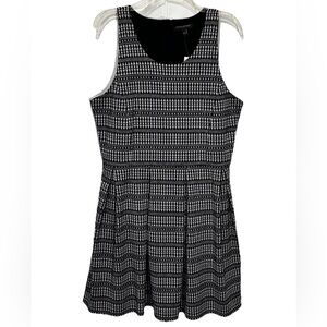 Banana Republic Aztec Fit & Flare Box Pleat Sleeveless Mini Dress L